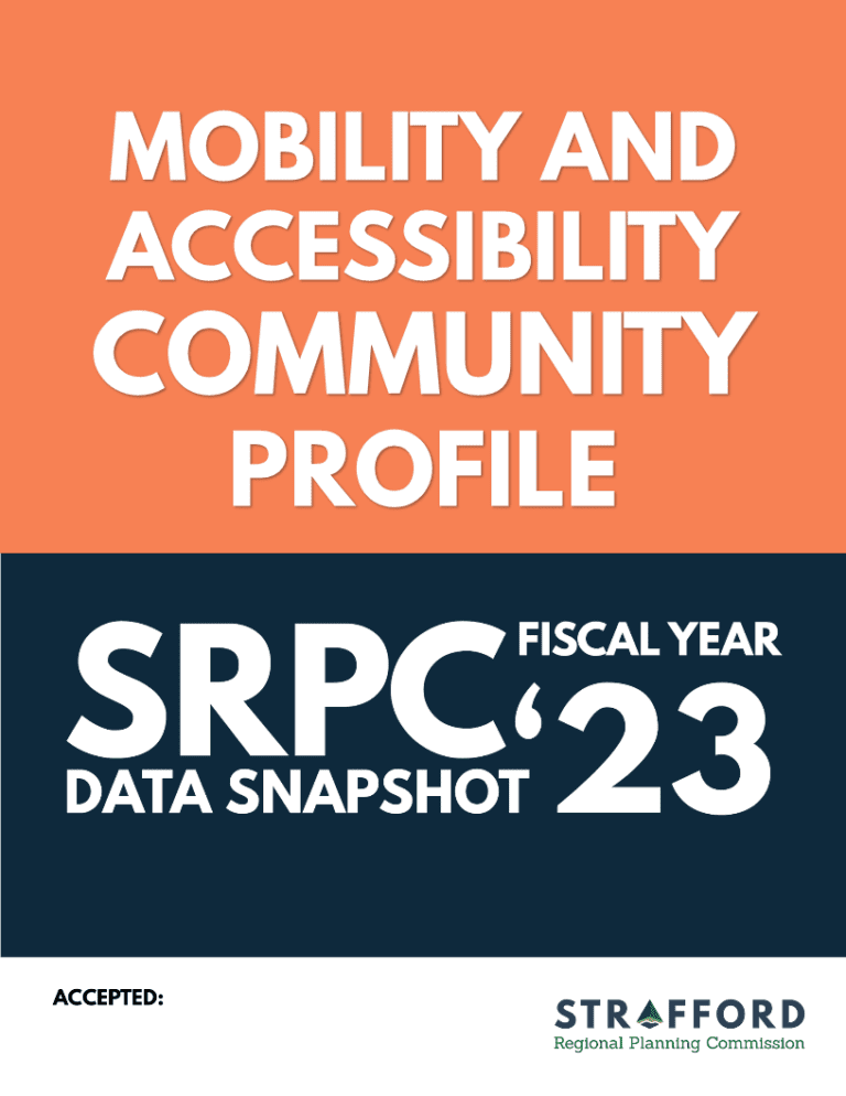 Data Snapshot 2023 Community Profiles Mobility Strafford Regional