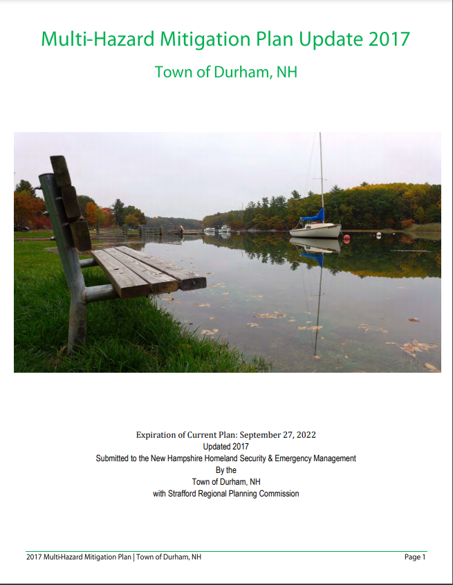 Cover of Hazard Mitigation Plan - Durham 2017