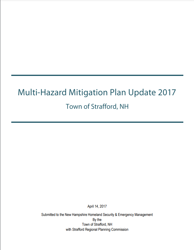 Cover of Hazard Mitigation Plan - Strafford 2017