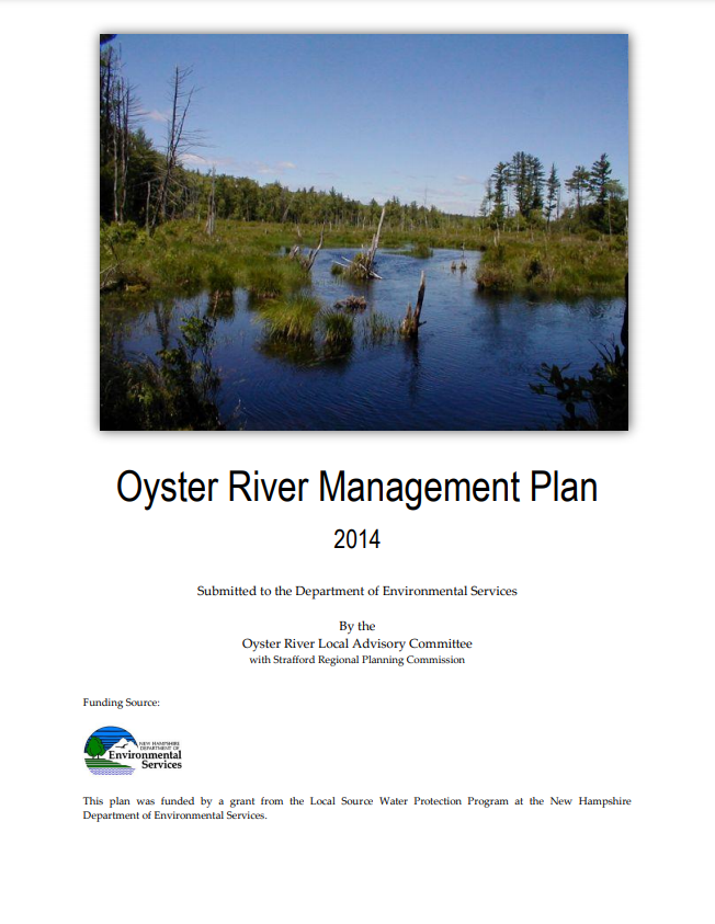Cover of Oyster River Management Plan 2014