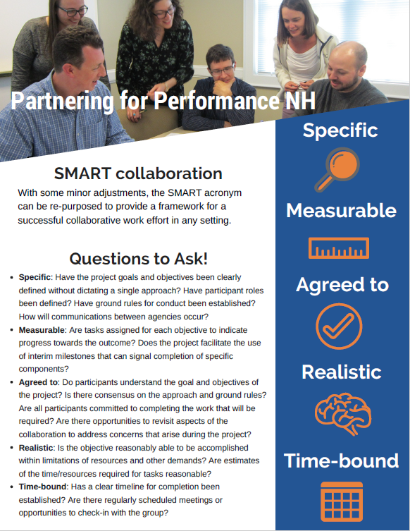 Cover of SMART Collaboration Handout