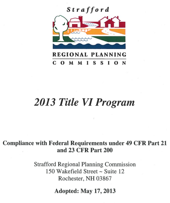 Cover of SRPC Title VI Program