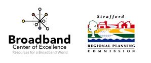 Logos for Strafford Regional Planning Commission and the Broadband Center of Excellence