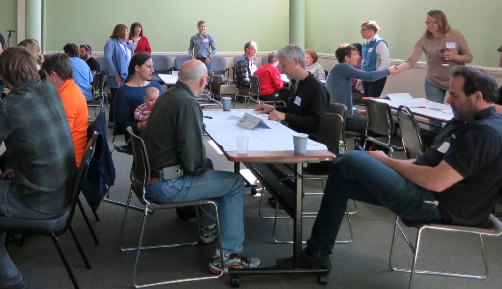 Photo of participants at the Newmarket Visioning workshop