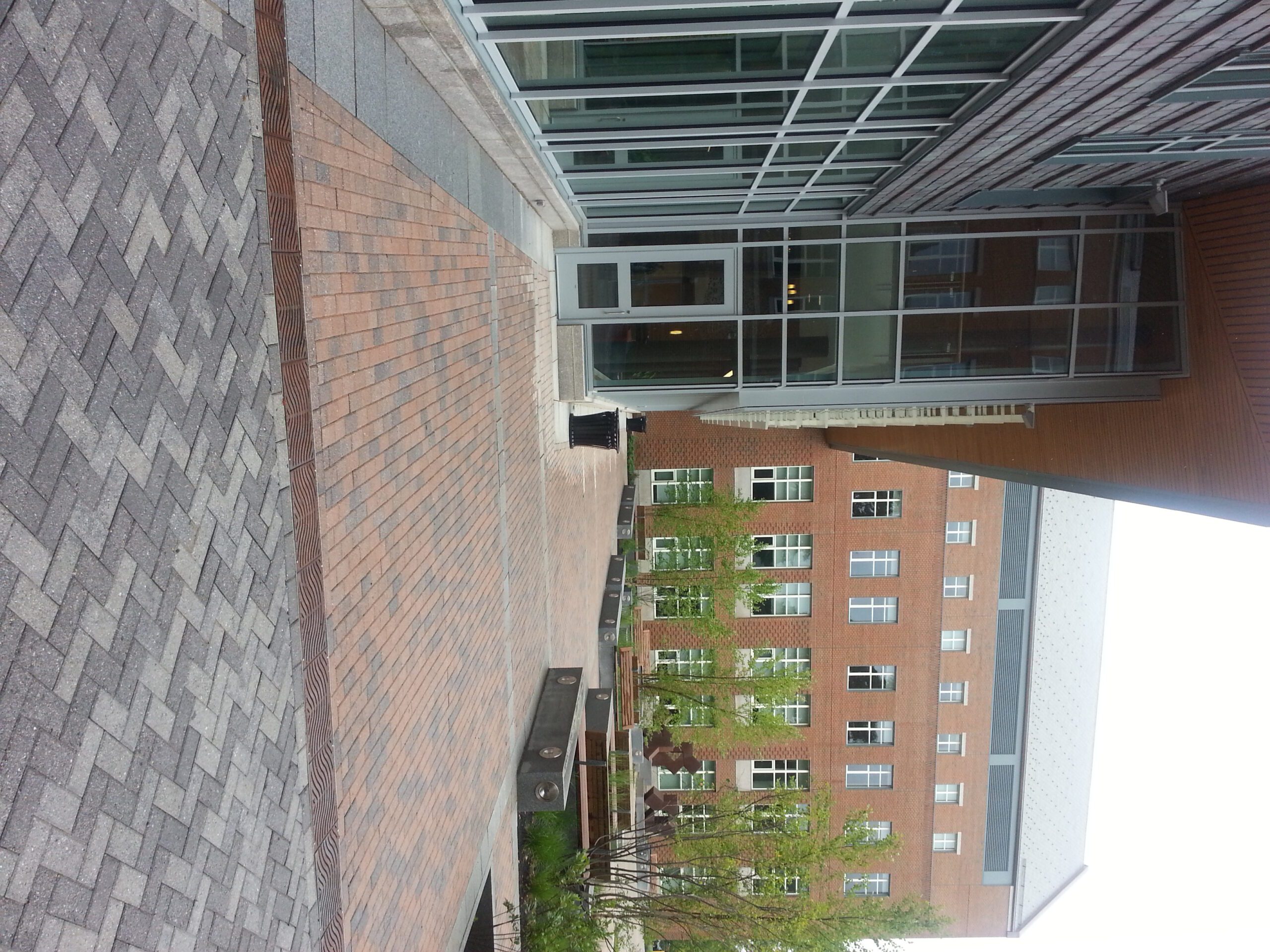 A shot on UNH campus of the new Paul School building