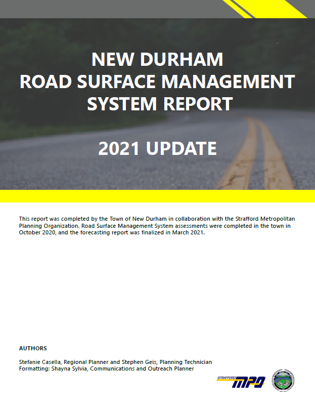 Cover of New Durham RSMS 2021 Update Report