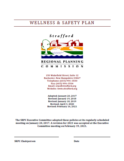 Cover of the SRPC Wellness and Safety Plan