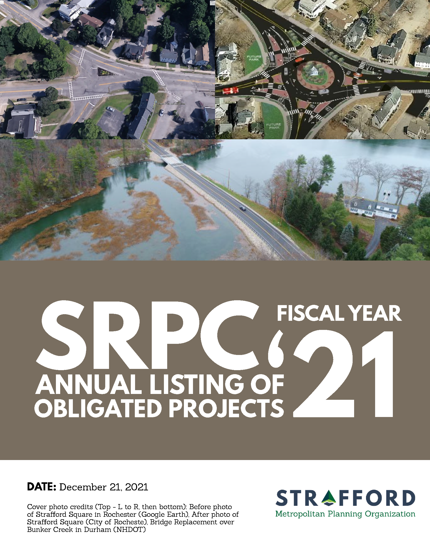Cover of Annual Listing of Obligated Projects 2021