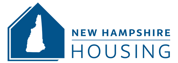 NH Housing logo with the outline of a home with an outline of the state of nh within it