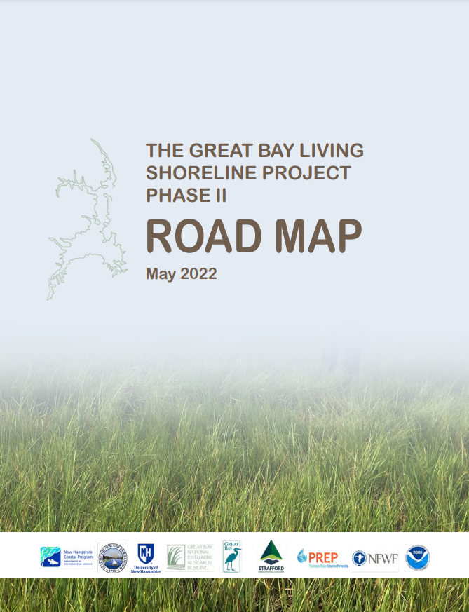 Screenshot of cover of "The Great Bay Living Shoreline Project Phase II Road Map"