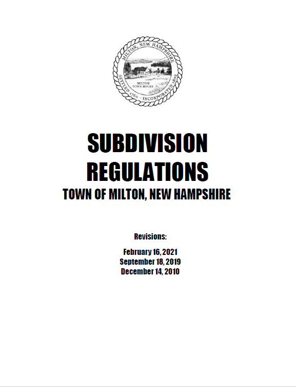 cover_subdivisionregulationsstormwaterprovisionsupdate_milton_2022